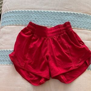 lululemon athletica Vibrant Red Women's Athletic Shorts